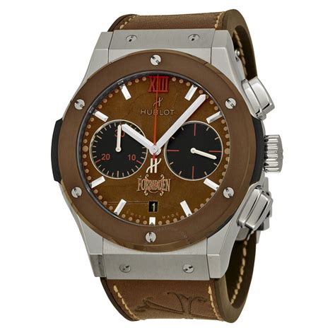 hublot mens watch brown leather|men's Hublot style watches.